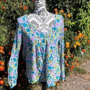 Floral Women's Top - Multicolor